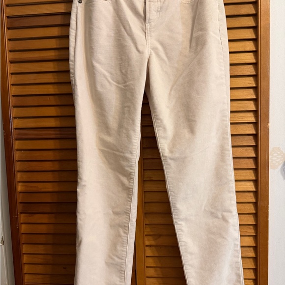 Carve Designs Cream Corduroy Pants - Picture 3 of 5